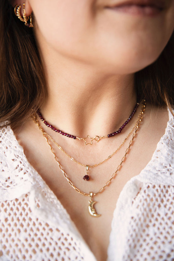 Courageous Garnet necklace