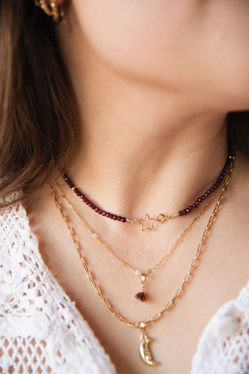 Courageous Garnet necklace