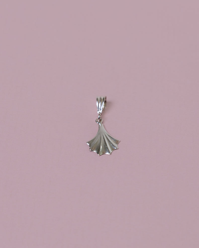 SILVER LEAF NECKLACE CHARM