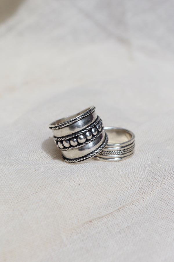 Silver Zipped Ring