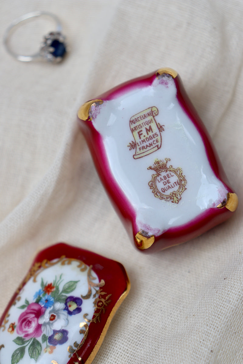 The Limoges Bouquet – trinket box