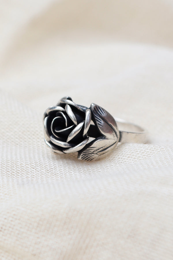 Silver Rose Ring