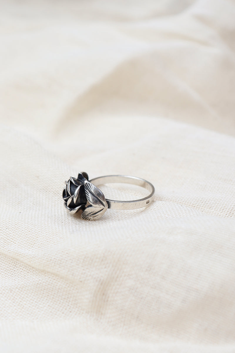 Silver Rose Ring