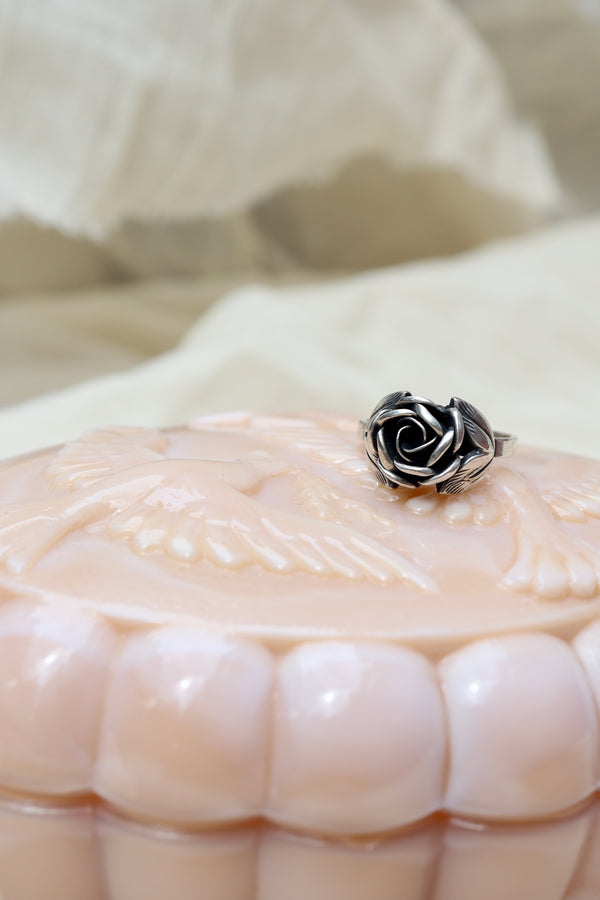 Silver Rose Ring