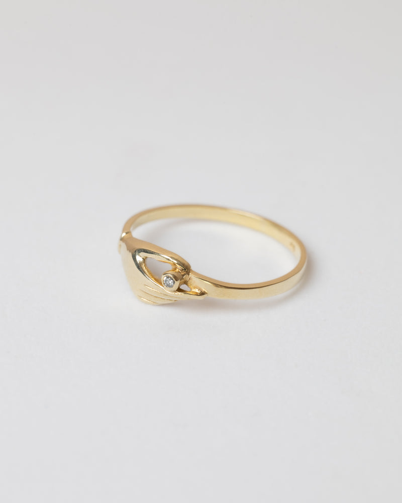 9K Yellow Gold Hand Ring