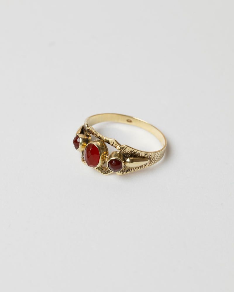 14K Carnelian Glow Ring